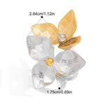 Metal Flower Adjustable Open Ring