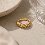 Twisted Croissant Ring