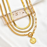 Toggle Coin Layering Necklace