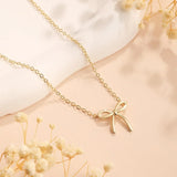 Golden Bow Necklace