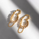 CZ Zircon Tassel Chain Ear Clip
