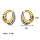 CZ Zircon Double Layer Ear Cuff