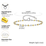 Two-Tone Beaded Chain Bracelet
