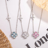 Sterling Silver Clover Pendant Necklace