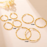 Gold-Plated Geometric Hoop Earring