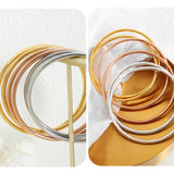 Gold-Plated Bangle Set (3-Piece)
