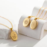 Celestial Photo Locket Necklace