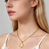 Malachite & Opal Pendant Necklace
