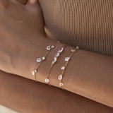 Teardrop Crystal Dangle Bracelet
