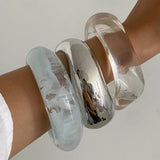 Clear Acrylic Wide Bangle