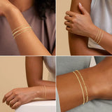 14K Gold-Plated Stackable Chain Bracelet