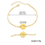 Zodiac Coin Charm Bracelet