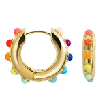 Cubic Zirconia Rainbow Ear Cuff Set