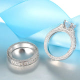 Sterling Silver Couple's Ring Set