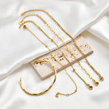 Stackable Chain Bracelet Set (5-Piece)
