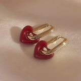 Cherry Heart Earrings