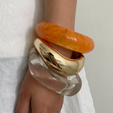Clear Acrylic Wide Bangle