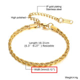 Gold Paperclip Chain Bracelet