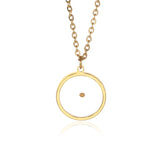 Opal Oval Pendant Necklace
