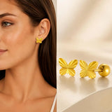 Gold CZ Cartilage Stud Set