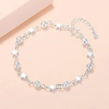 Sterling Silver Star & Moon Bracelet