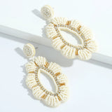Boho Beaded Drop Earrings