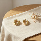 Zircon Circle Hoop Earrings