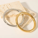 18K Gold-Plated Hollow Cuff Bracelet