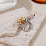 Two-Tone Wrap Statement Ring