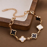 Four-Leaf Clover Charm Bracelet