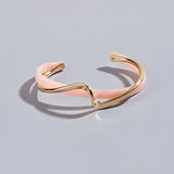 White Geometric Cuff Bracelet