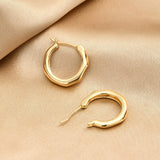 Gold Geometric Hoop Earrings