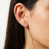 Luxury Gold Chain Tassel Drop Earrings