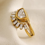Sun Layer Statement Ring