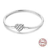 Sterling Silver Zirconia Charm Bracelet