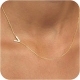 Sideways Initial Choker Necklace