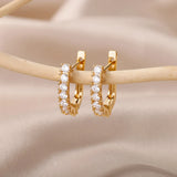 Cubic Zirconia U-Shape Studs