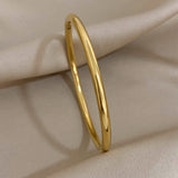 Gold-Plated Zirconia Bangle