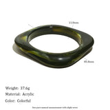 Bohemia Acrylic Chunky Statement Bangle