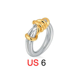 Two-Tone Wrap Statement Ring