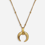 Amy Crescent Horn Necklace