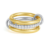 Multi-Layer Stackable Cubic Zirconia Ring