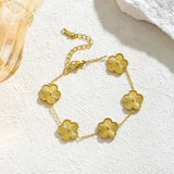 Rosalie Flower Charm Bracelet