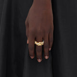 Two-Tone Wrap Statement Ring