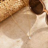 Dainty Marquise CZ Pendant Necklace