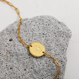 Zodiac Coin Charm Bracelet