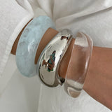 Clear Acrylic Wide Bangle