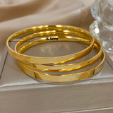 18K Gold-Plated Bangle Set (3-Piece)