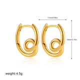 Round Spiral Hoop Earrings