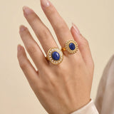 Lapis Lazuli Oval Ring